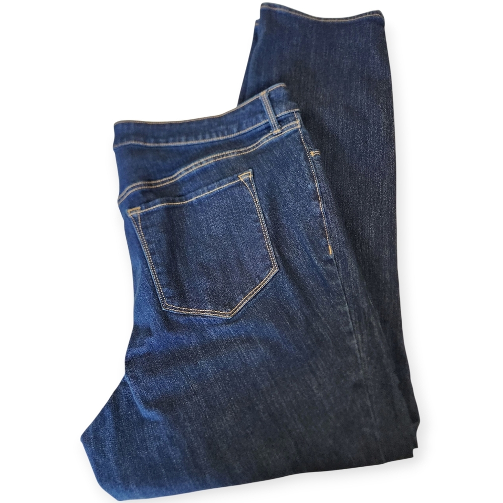 Old Navy High-Rise Straight Dark Wash Jeans Size 20 Long